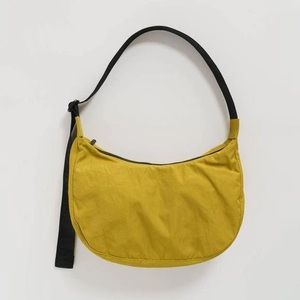 Baggu Medium Nylon Crescent Bag - Lentil (yellow/green, RARE)